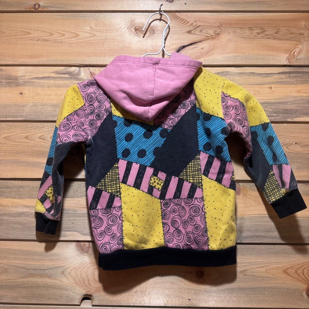 Kids Disney The Nightmare Before‎ Christmas Sally Patchwork Hoodie 3T - Picture 4 of 7